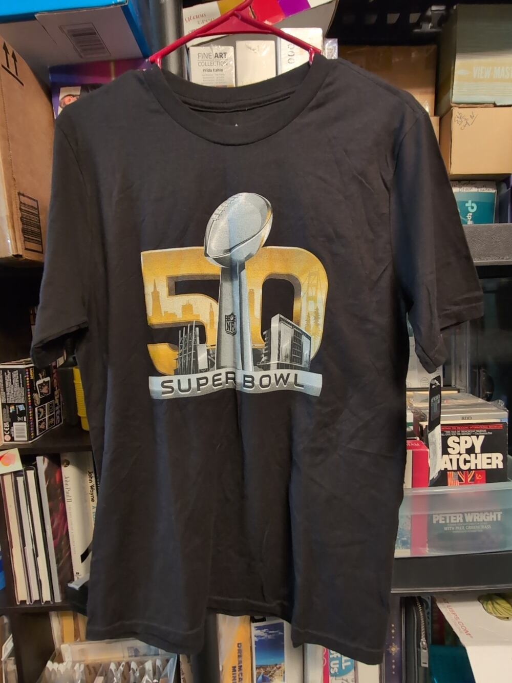 New Nwt NFL Super Bowl 50 Denver Broncos Youth XL Graphic T-Shirt Black Football